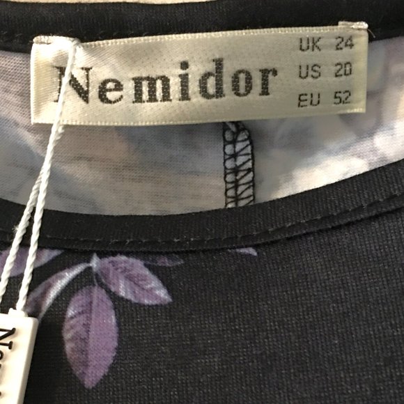 NEMIDOR Cold Shoulder Swing Dress with Pockets π NEW WITH TAGS! - Picture 8 of 9